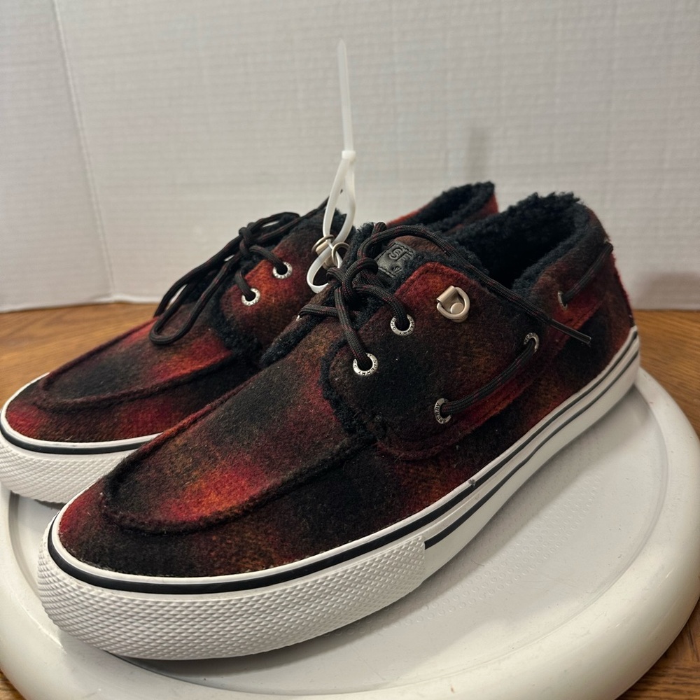🆕Sperry Men's Buffalo Plaid Wool Sneakers